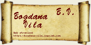 Bogdana Vila vizit kartica